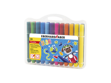 EBERHARD FABER Feutre large COLORI, étui de 12