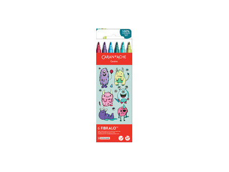 CARAN D'ACHE Feutre FIBRALO KAWAII Swiss, set de 6
