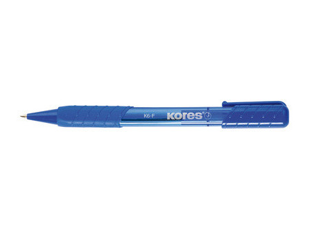 Kores stylo à bille rétractable jetable K-PEN K6, M, noir