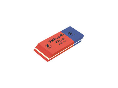Pelikan Gomme en plastique BR 40, rouge/bleu