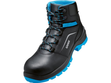 uvex 2 xenova Chaussures montantes S2 SRC, T. 43, noir/bleu