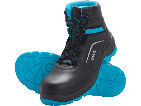 uvex 2 xenova Chaussures montantes S2 SRC, T. 43, noir/bleu