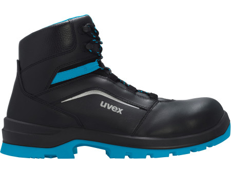 uvex 2 xenova Chaussures montantes S2 SRC, T. 44, noir/bleu