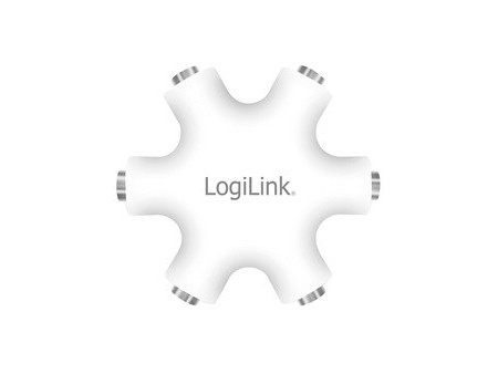 LogiLink Splitter audio LogiStar, blanc