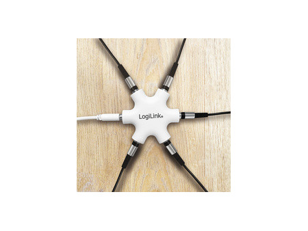 LogiLink Splitter audio LogiStar, blanc
