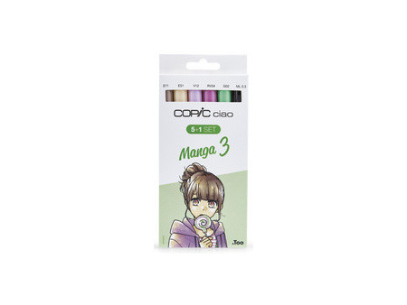COPIC Kit de marqueurs ciao 5+1 Set, Manga 3