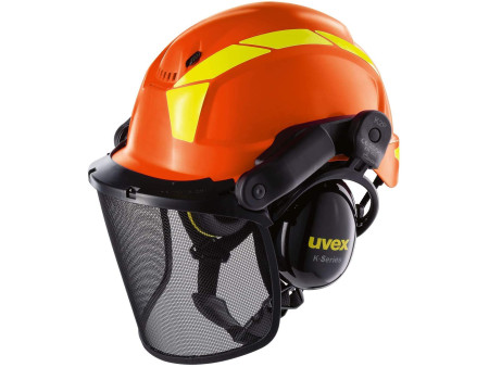 uvex Casque de sécurité pheos forestry, orange