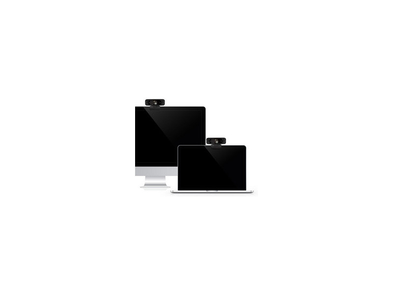 LogiLink Webcam USB Full HD avec micro double, noir