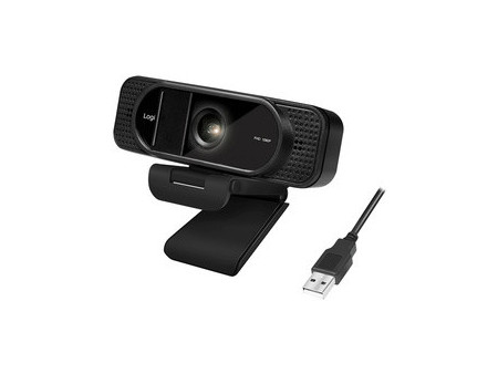 LogiLink Webcam USB Full HD avec micro double, noir