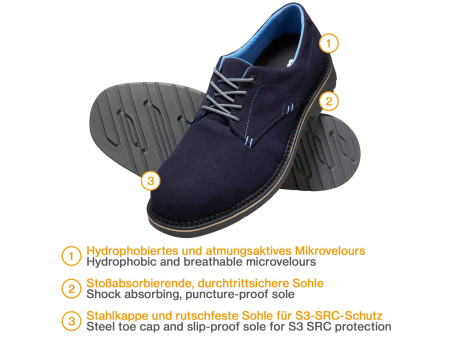 uvex Chaussure basse de sécurité 1 business S3, pointure 39