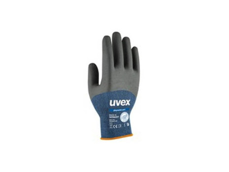 uvex Gants de travail phynomic pro, bleu/anthracite, T.7