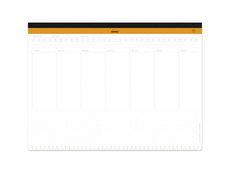 RHODIA Sous-main semainier non daté RHODIATIME, A2