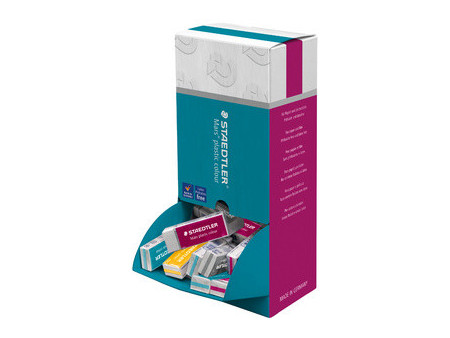 STAEDTLER Gomme plastique Mars plastic colour, présentoir