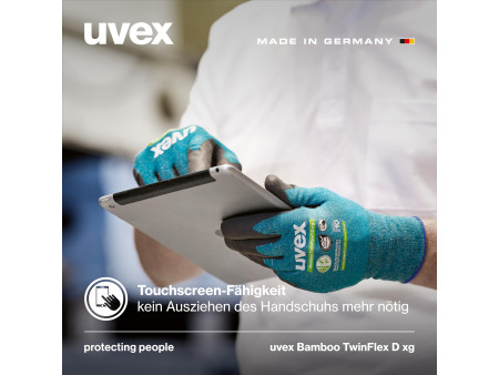 uvex Gants de protection Bamboo TwinFlex D xg, taille 9