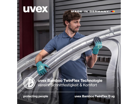 uvex Gants de protection Bamboo TwinFlex D xg, taille 10