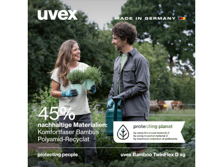 uvex Gants de protection Bamboo TwinFlex D xg, taille 10