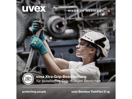 uvex Gants de protection Bamboo TwinFlex D xg, taille 12