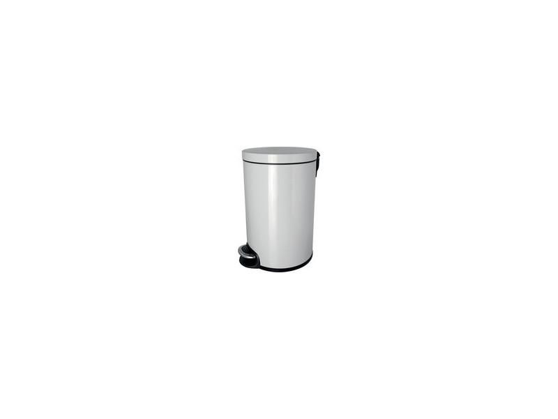 helit Poubelle cosmétique à pédale 'the silent', 5 L, blanc