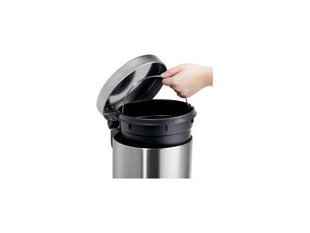 helit Poubelle cosmétique à pédale 'the silent', 5 L, blanc