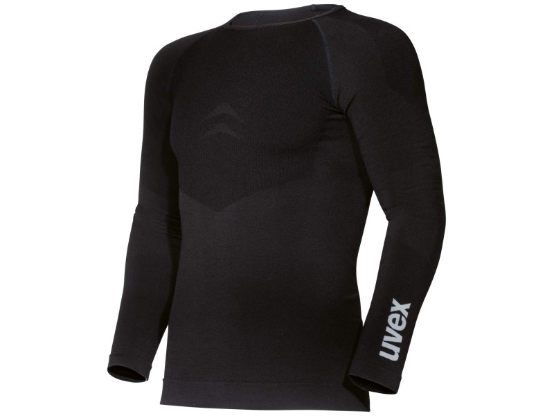 uvex T-shirt à manches longues pour homme, M/L, noir
