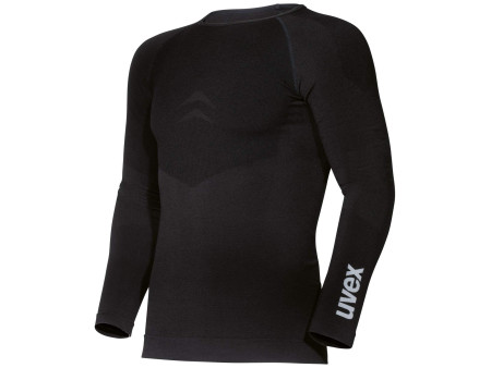 uvex T-shirt à manches longues pour homme, XL/XXL, noir