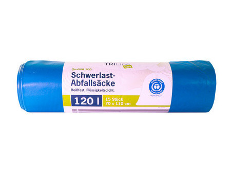 TRIline Sac poubelle renforcé, extra résistant,120 L