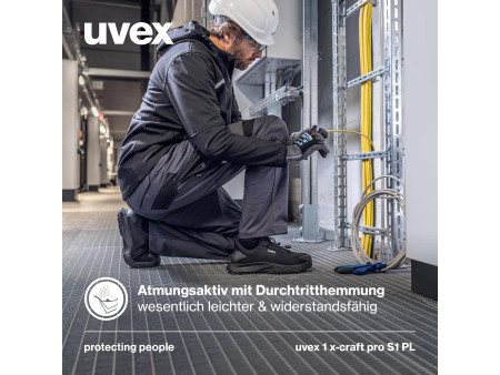 uvex 1 x-craft pro Chaussure basse S1 PL, pointure 42
