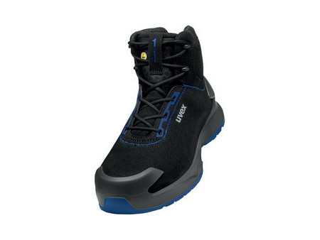 uvex 1 x-craft Chaussure montante S2, pointure 48, noir/bleu