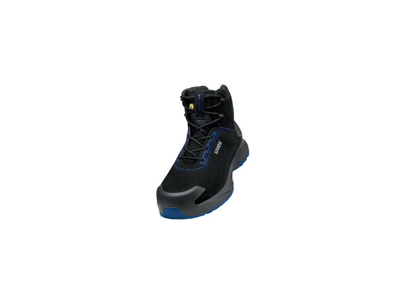 uvex 1 x-craft Chaussure montante S2, pointure 50, noir/bleu