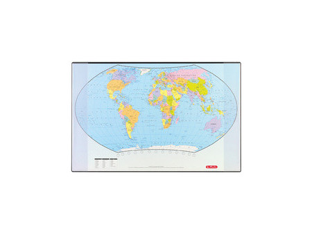 herlitz Sous-main avec une carte politique du monde