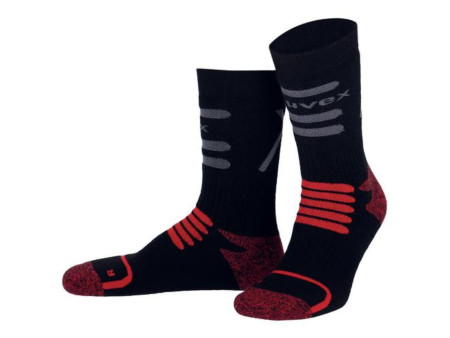 uvex Chaussette 'Thermal', taille 39-42, noir / rouge