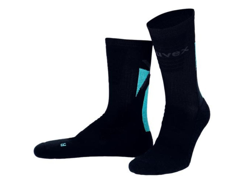 uvex Chaussette 'Functional', taille 43-46, noir / bleu