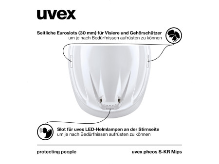 uvex Casque pheos S-KR Mips, taille 52-61 cm, blanc