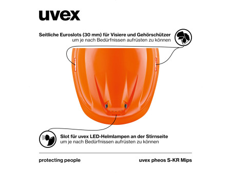 uvex Casque pheos S-KR Mips, taille 52-61 cm, orange