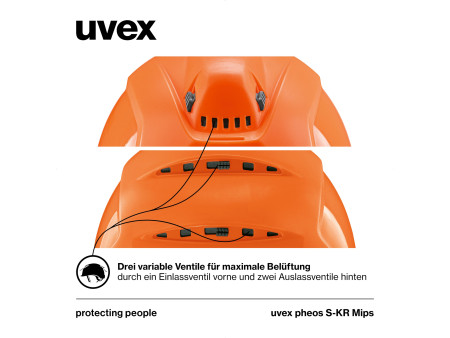 uvex Casque pheos S-KR Mips, taille 52-61 cm, orange