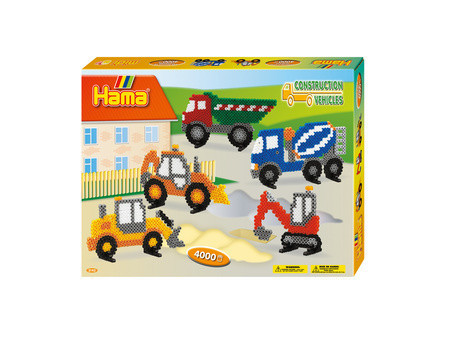 Hama Perles à repasser midi 'engins de chantier', coffret