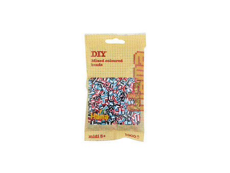 Hama Perles à repasser midi 'perles à rayures Mix 91',