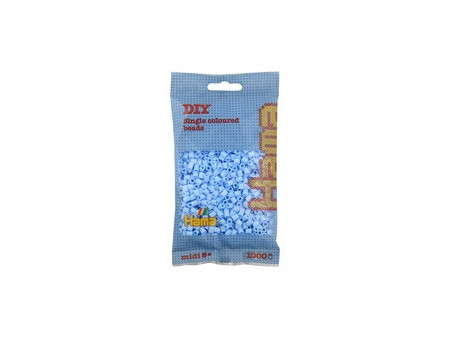 Hama Perles à repasser midi, sachet, bleu glacé pastel