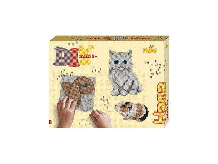 Hama Perles à repasser midi 'Animaux de compagnie', coffret