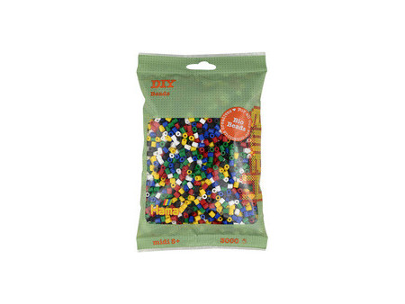 Hama Perles à repasser Bio midi, sachet, 'mix 6 couleurs'