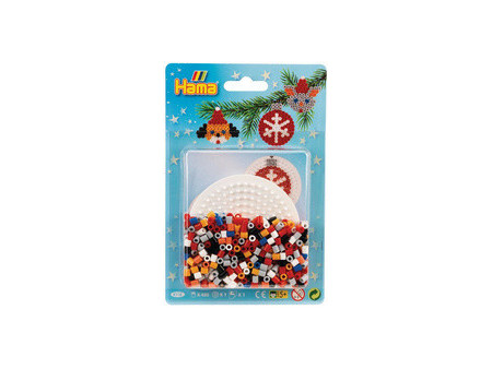 Hama Perles à repasser midi 'Boules de Noël', sous blister