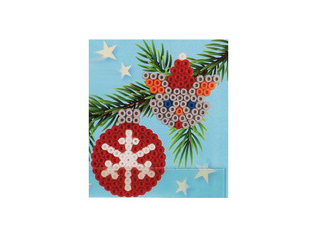 Hama Perles à repasser midi 'Boules de Noël', sous blister