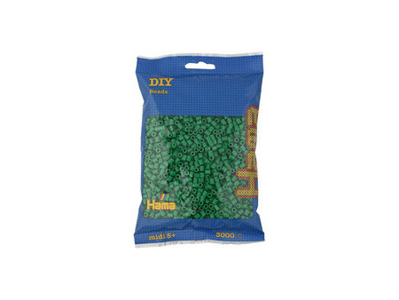 HAMA Perles à repasser midi, sachet de 3.000, vert