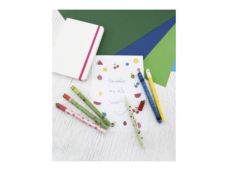 EBERHARD FABER Stylo gel Fruity Erase it!, présentoir de 72