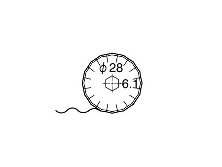 NT Cutter Lame de rechange BS-28P, coupe perforée