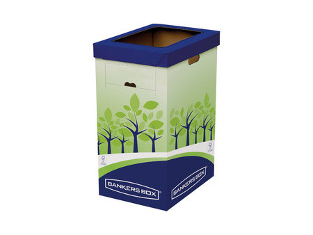 Fellowes BANKERS BOX Collecteur de recyclage, vert/bleu