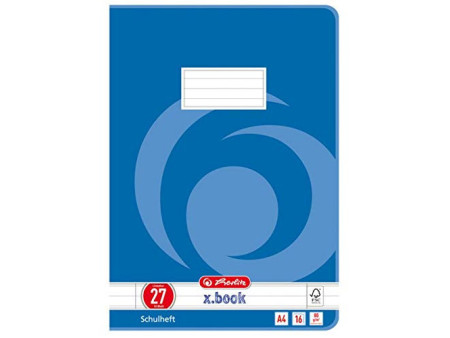 herlitz Cahier x.book, A4, réglure 26 / quadrillé