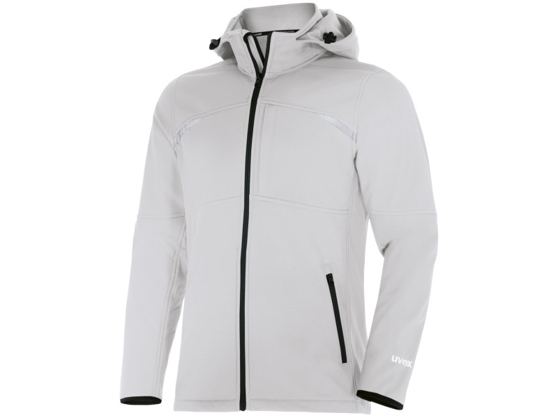uvex Veste Softshell suXXeed craft, XL, blanc