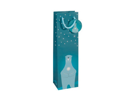 sigel Sac cadeau de Noël pour bouteille 'Cut-out style'