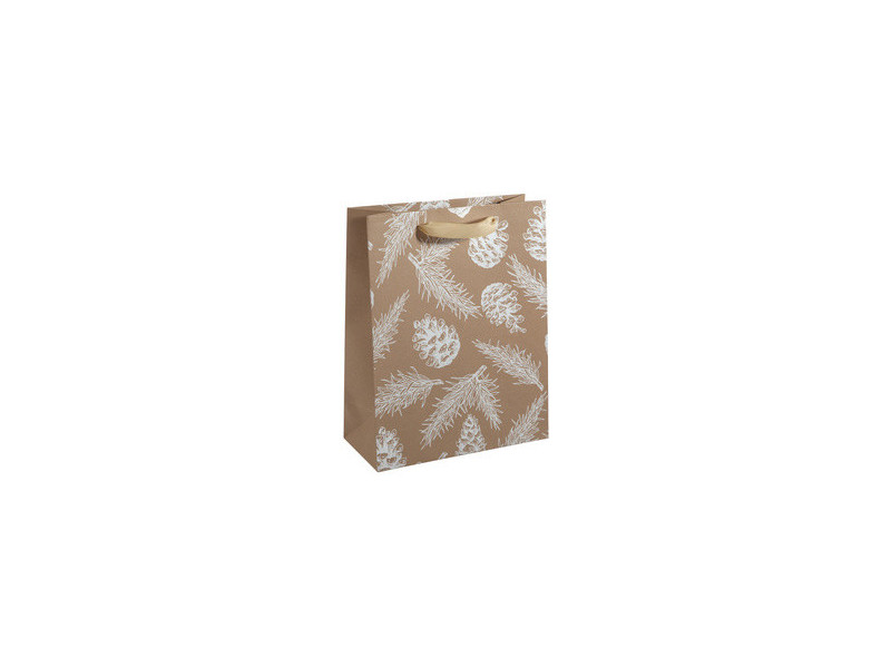 sigel Sac cadeau de Noël 'Pine Cones and Pine branches'